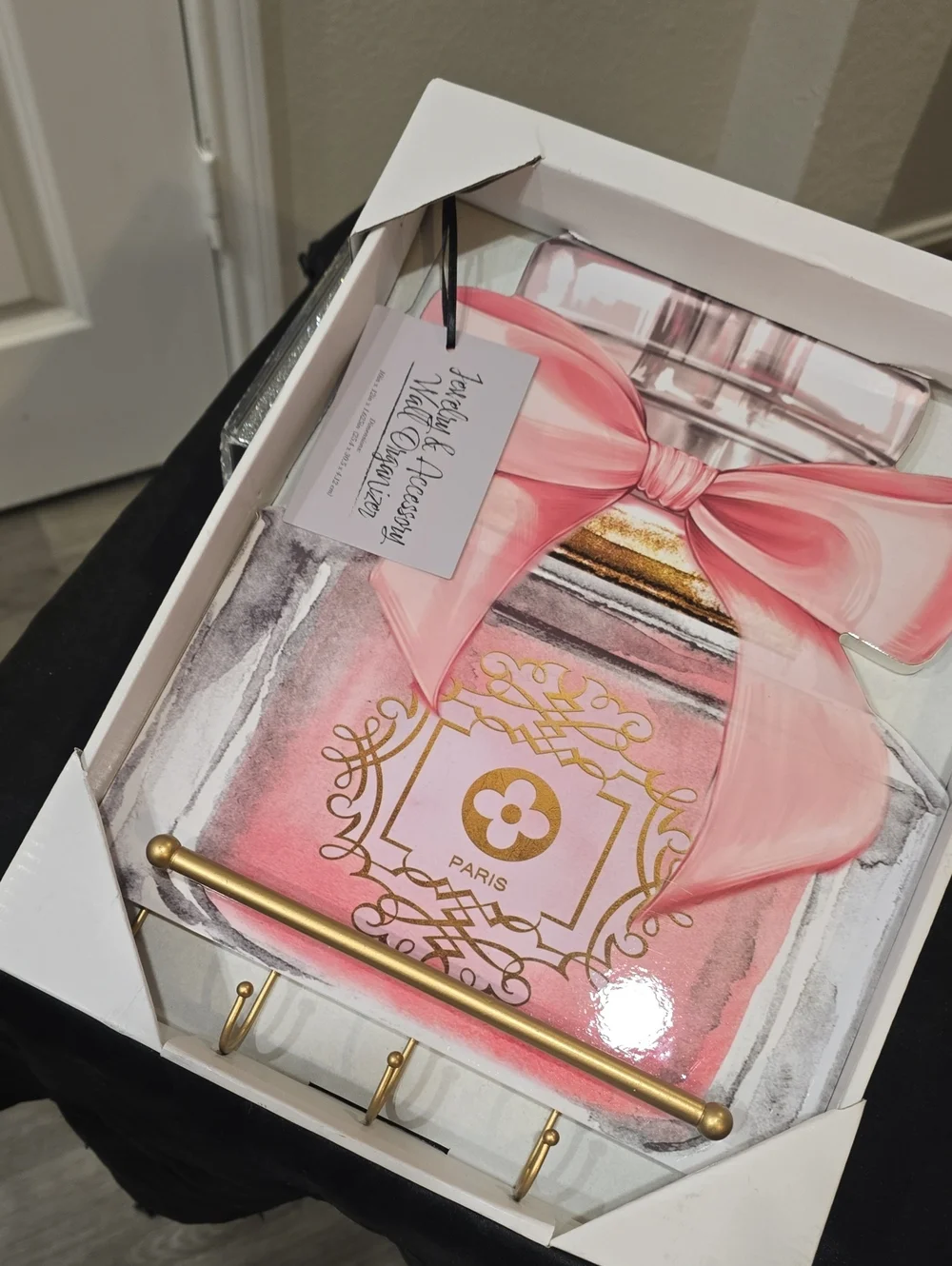 At Home Luxury Shaped Fragrance Bottle Jewelry & Accessory Wall Organizer